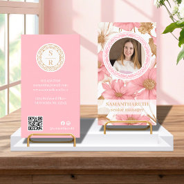 Foto für das Logo "Luxury Floral Botanical Monogra Visitenkarte