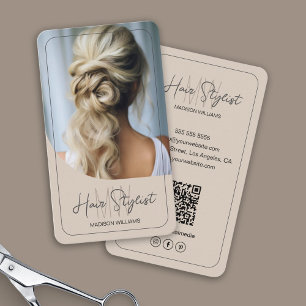 Foto für das Logokombinat "Hair Stylist Monogram" Visitenkarte