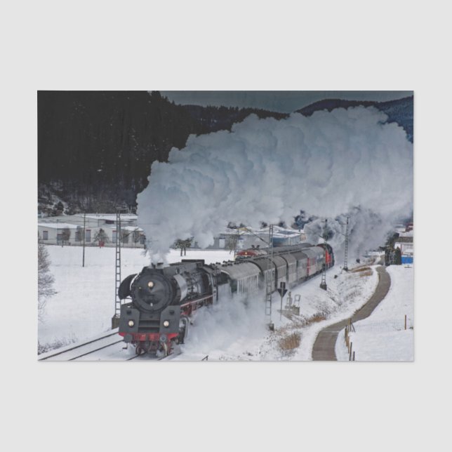 Foto für das Schneefräsen von Triebzügen Seidenpapier (Vorderseite)