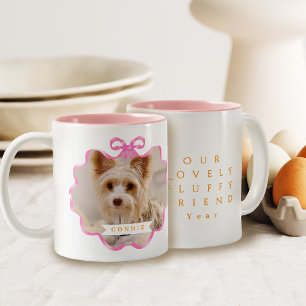 Foto für den Bow-Flachbildschirm Zweifarbige Tasse