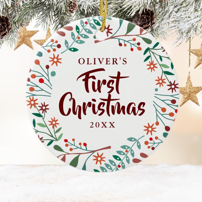 Foto für den ersten Weihnachtsfeiertag Keramik Ornament (Von Creator hochgeladen)