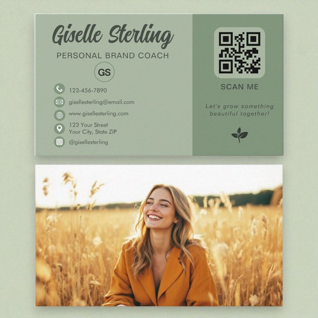 Foto für den grünen QR Code Visitenkarte (Von Creator hochgeladen)