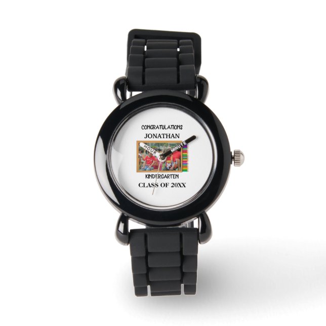Foto für den Kindergartenabsolventen Armbanduhr (Vorderseite)