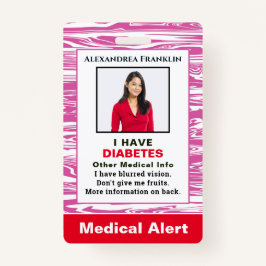 Foto für den medizinischen Alarm Emergency ID Card Ausweis