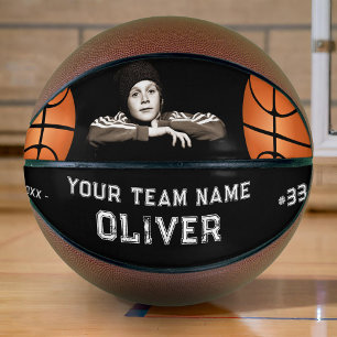 Foto für den Namen eines schwarzen benutzerdefinie Basketball