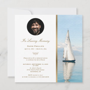 Foto für den Nautical Gold Memorial Einladung