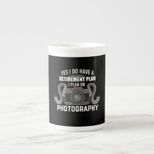 Foto für den Ruhestand von Fotografen Prozellantasse