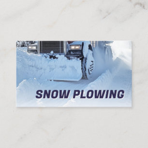 Foto für den Schneepflug und den Abholservice von  Visitenkarte