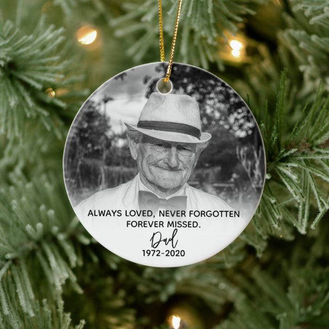 Foto für den Verlust der Gedenkstätte für Vater Keramik Ornament (Baum)