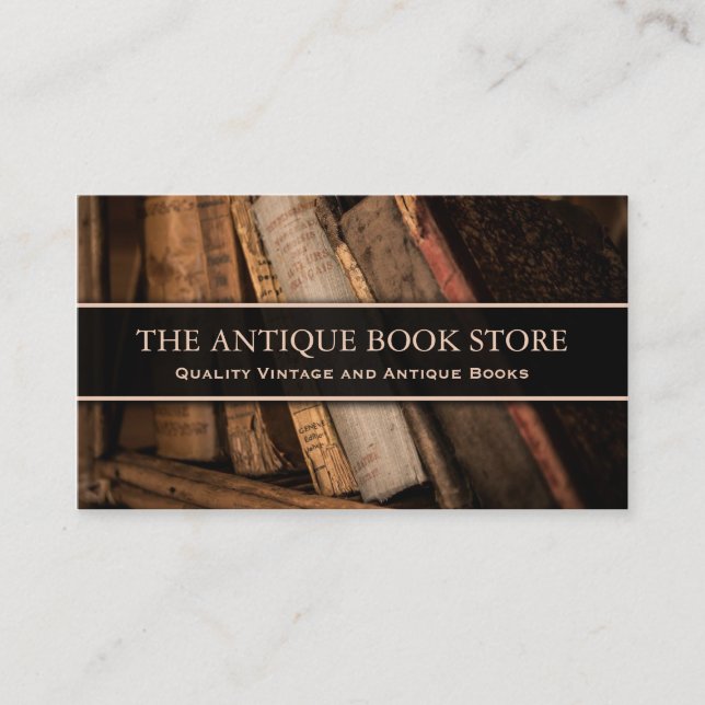 Foto für den Vintagen Buchladen - Visitenkarte (Vorderseite)