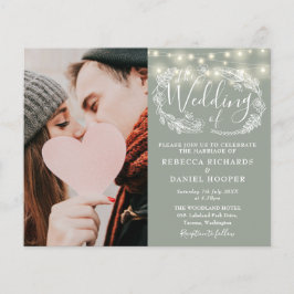 Foto für Details zum Green Wedding Budget Einladun