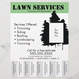 Foto für die Baumstruktur der Rasendienste wird vo Flyer