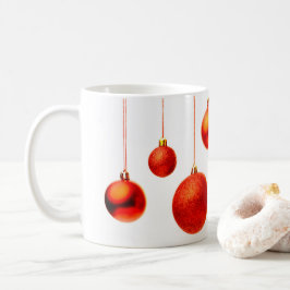 Foto für die Dekoration der Weihnachtsbälle Kaffeetasse