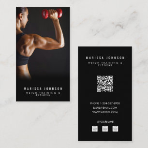 Foto für die Fitness des Personal Trainers Visitenkarte