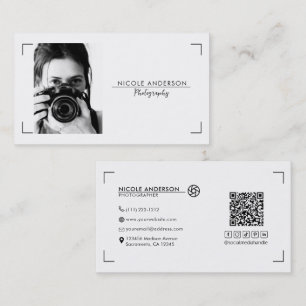 Foto für die Fotografie von weißem, modernisiertem Visitenkarte