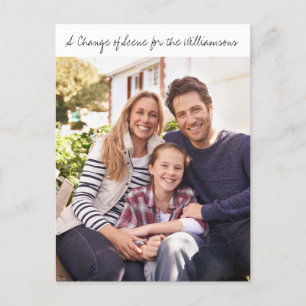 Foto für die Schriftfamilie Neue Adressverschiebun Ankündigungspostkarte