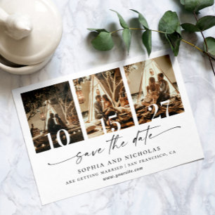 Foto für die zeitgemäße Skripterfassung in Schwarz Save The Date