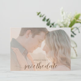 Foto für einfache Chic Blush-Hochzeit im Herbst Sa Einladung