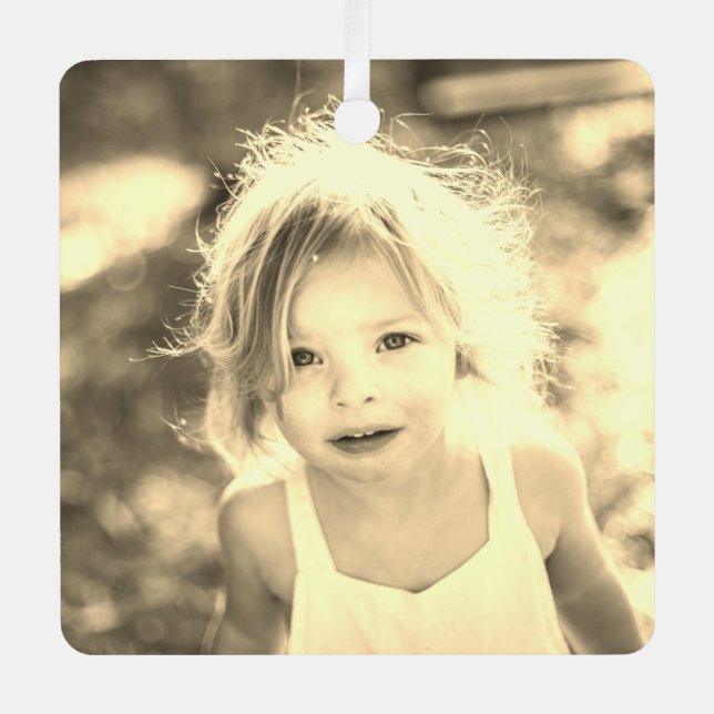 Foto für einfache Kinder Ornament Aus Metall (Vorderseite)