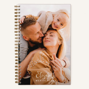 Foto für einfache Minimal-Kalligrafie-Skriptnamen Notizbuch