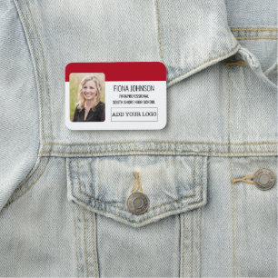 Foto für einfache Mitarbeiter Namensschild