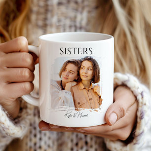 Foto für einfache moderne kalligraphische Schweste Kaffeetasse