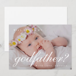 Foto für einfaches White Script Einladung