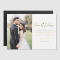 Foto für ewig und immer Gold Hochzeit Vielen Dank