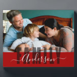 Foto für Familienname mit Nachname Fotoplatte<br><div class="desc">Spaß und einfache Vorlage kann für jeden Namen angepasst werden. Der Überlagerungstext kann nicht geändert werden. Andere Farben sind verfügbar. Eine Option für ein Foto.</div>