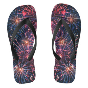 Foto für farbenfrohe Feuerwerke Flip Flops