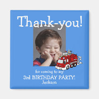 Foto für Feuerwehrfahrzeuge Danke, Birthday Magnet