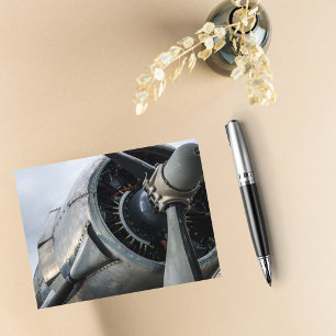 Foto für Flugzeugpropeller, Coole Luftfahrt Geburt Postkarte