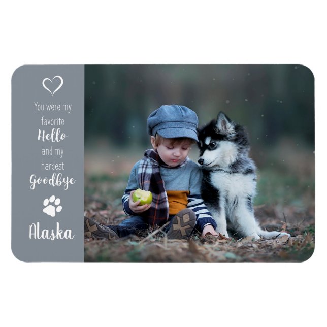 Foto für Haustiere - Foto für Hunde - Katzen-Foto  Magnet (Horizontal)