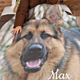 Foto für Haustiere gibt Personalisierten Hund Love Fleecedecke