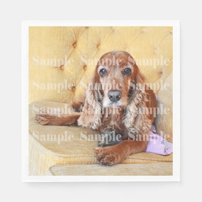 Foto für Haustiere PERSONALIZE Serviette (Vorderseite)