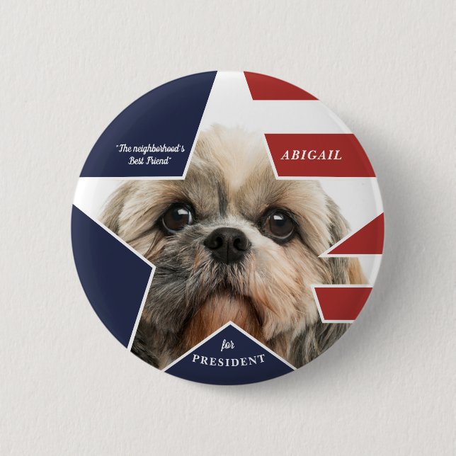Foto für Haustiere Präsidentschaftswahl 2024 Kandi Button (Vorderseite)