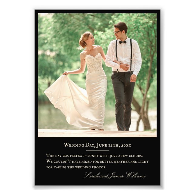 Foto für Hochzeiten kundenspezifische Quote Monogr (Vorne)