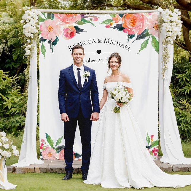 Foto für Hochzeitskisten mit Aquarellfarben Wandteppich (Von Creator hochgeladen)