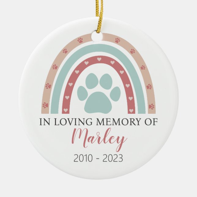 Foto für Hunde Keramik Ornament (Vorne)