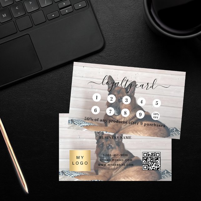 Foto für Hunde qr Geschäftszeichen Treuekarte (Von Creator hochgeladen)