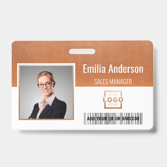 Foto für kundenspezifische Firmenlogos für Mitarbe Ausweis (Vorderseite)