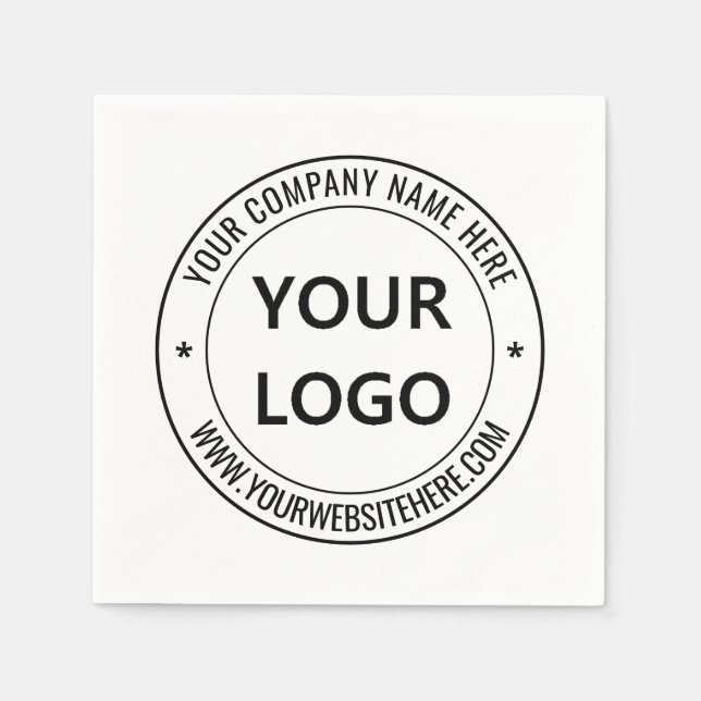Foto für kundenspezifische Firmenlogos Office Napk Serviette (Vorderseite)