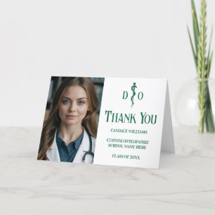 Foto für kundenspezifische grüne Osteopathie Dankeskarte