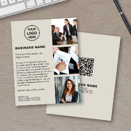Foto für kundenspezifische Logos QR Modernes Corpo Flyer
