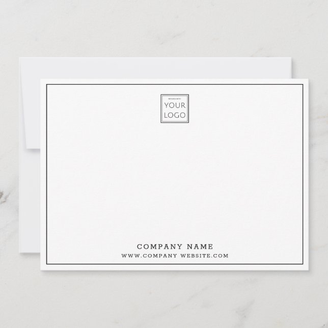 Foto für kundenspezifische Logos Unternehmen Viele Mitteilungskarte (Vorderseite)