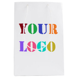 Foto für kundenspezifische Logos Werbeaktion Mittlere Geschenktüte