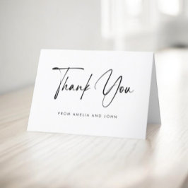 Foto für Minimalistische Handschrift Dankeskarte