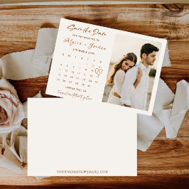 Foto für Minimalistische Save the Date Kalendervor Einladung
