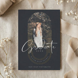 Foto für moderne geometrische, konzentrische Bögen Einladung