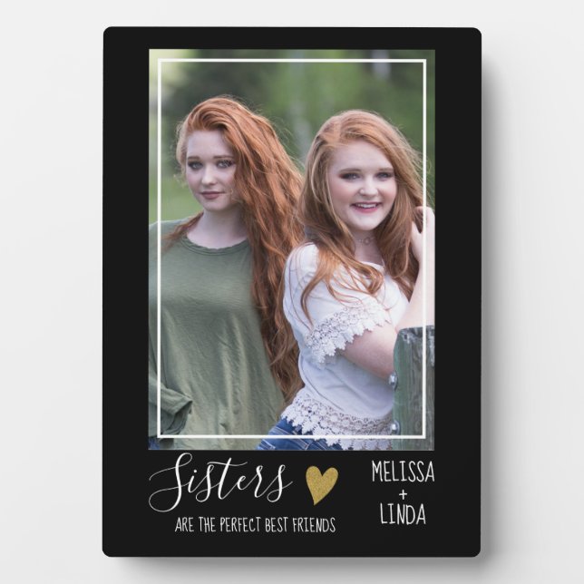 Foto für personalisierte beste Freunde zur Kostene Fotoplatte (Vorderseite)